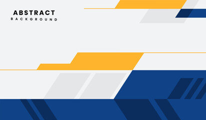 Blue and yellow abstract geometric background vector illustration