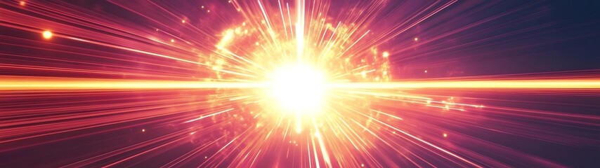 Obraz premium A dramatic and energetic depiction of a stellar cosmic explosion