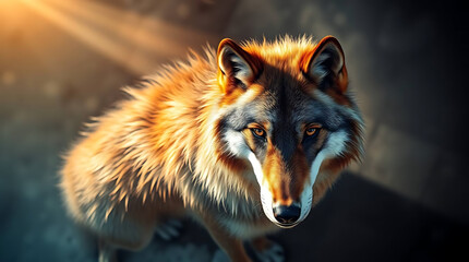 majestic wolf wallpaper, created by generative ai