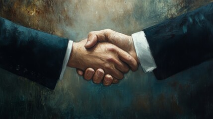Close-Up of Handshake Between Two People in Casual Clothing Outdoors