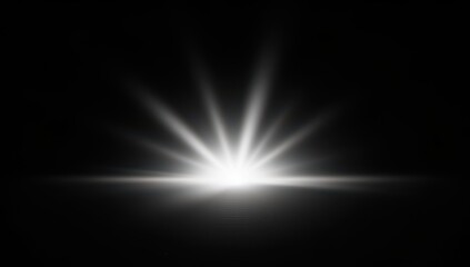 Obraz premium Bright Light Rays Breaking Through Darkness