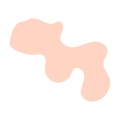 abstract blobs pastel orange for background