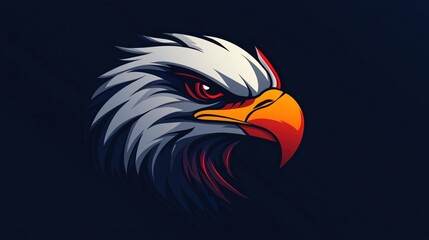 Fototapeta premium Powerful eagle head graphic
