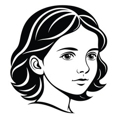 Girl Profile Silhouette Feminine Face Outline