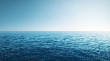 Fototapeta premium A panoramic view from the sundeck of a yacht, showcasing endless blue waters under a clear sky.