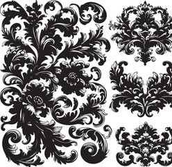 Luxury Ornamental Tattoos Vintage Vector Bundle | Baroque, Royal Frames & Floral Designs

