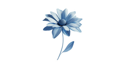 Obraz premium 3D rendering Daisy flower isolated on png