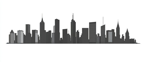 Fototapeta premium Cityscape Silhouette