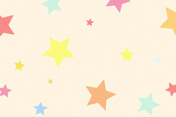 pattern of colorful stars on a white background
