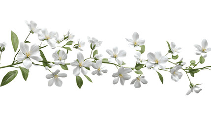 3D rendering Jasmine flower isolated on png