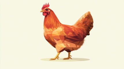 AI generated illustration of chicken illustration