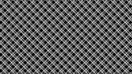 Black and white diagonal background. Plaid checkered seamless pattern.