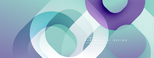 Abstract background with layered translucent gradient shapes