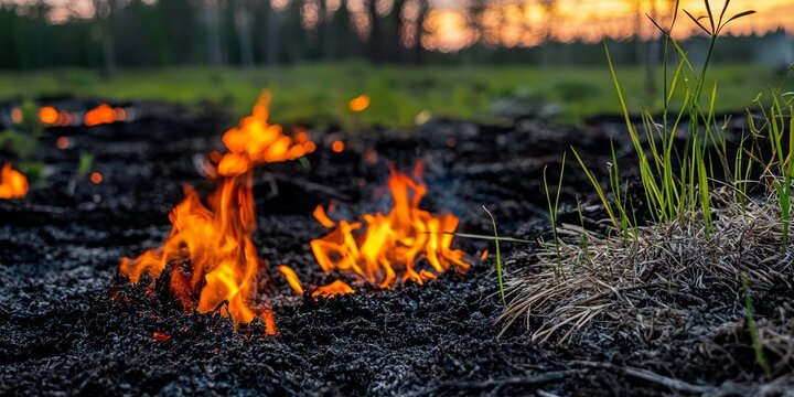 Fire safety awareness for natural peat environments.