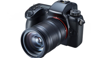 Fototapeta premium High-Resolution Digital DSLR Camera with Zoom Lens