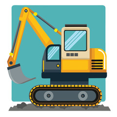 excavator vector