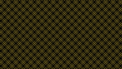 Fototapeta premium Yellow and black diagonal background. Plaid checkered seamless pattern.