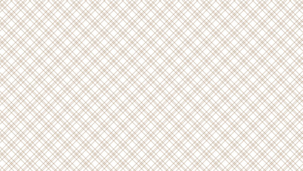 Brown and white diagonal background. Plaid checkered seamless pattern.