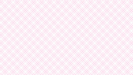 Pink and white diagonal background. Plaid checkered seamless pattern.