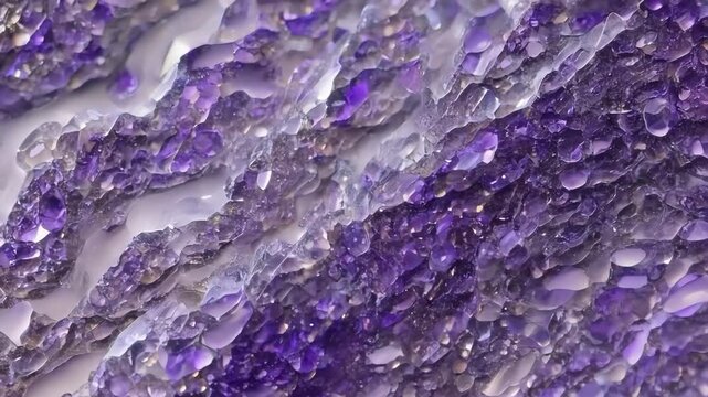 Close-up of purple Sugilite amethyst crystals with a sparkling texture.