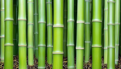 Fototapeta premium Verdant Bamboo Forest Canopy Backdrop Natural Green Tones Asian Cultural Symbolism Ecology Sustainability