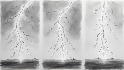 Lightning Strikes A Series Depicting the Power of Nature