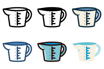 measuring cup icon vector illustration
