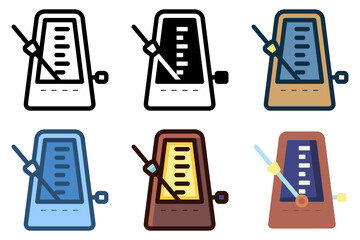 metronome for maintain music tempo device icon vector illustration