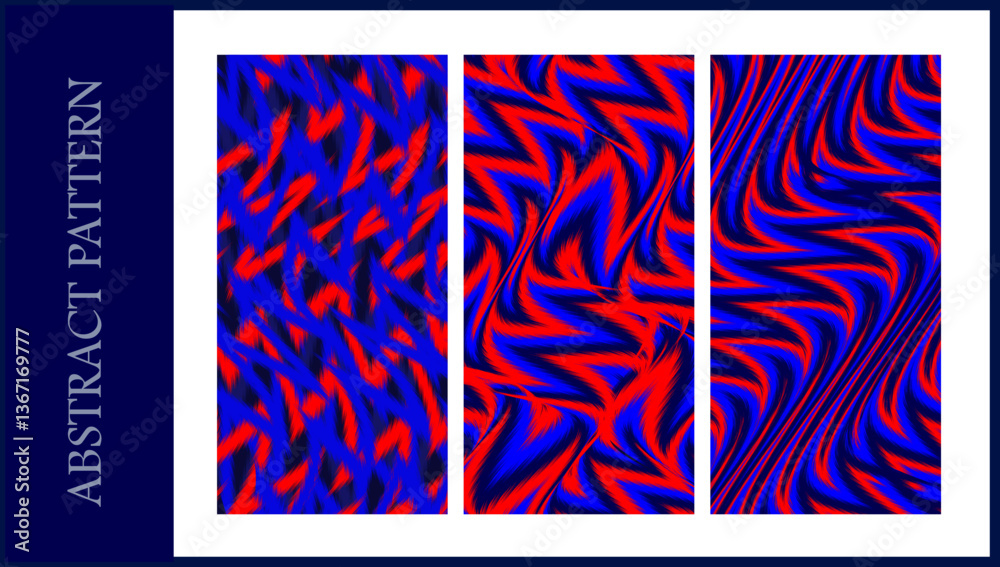 Poster abstract pattern with zigzag shape. repeating abstract background.