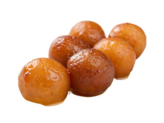 Gulab Jamun Sweet Balls - Isolated on White Background as Transparent. PNG. AI GENERATED