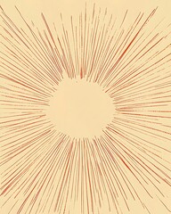 A yellow and orange background with a red circle in the center