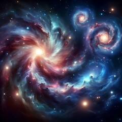 Fototapeta premium space background with stars