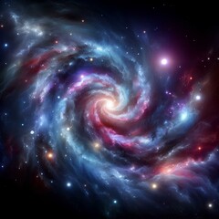 spiral galaxy in deep space