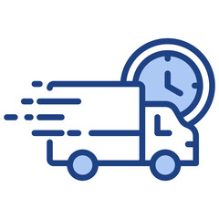 Fast Delivery Blue Icon