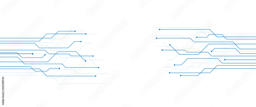 Poster vector abstract technology on a white background. technology black circuit diagram.