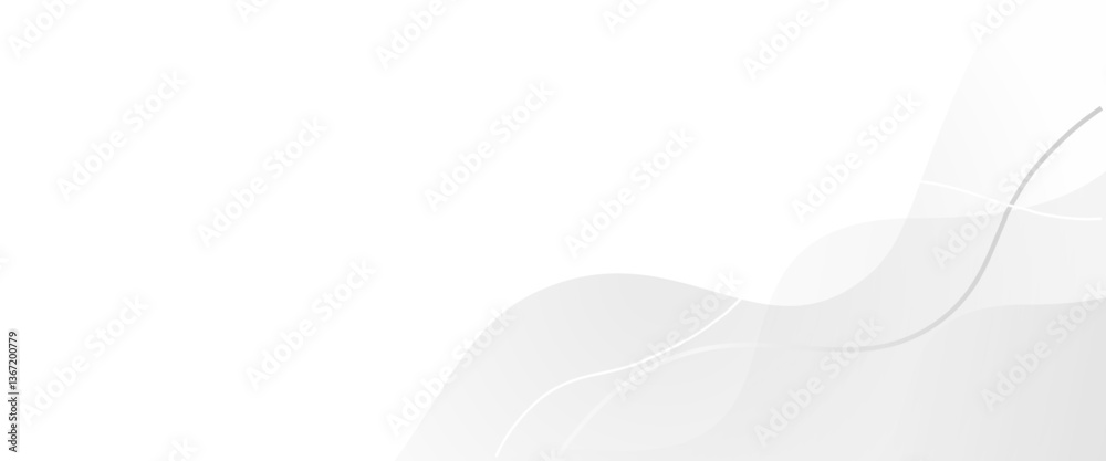 Aufkleber vector minimal geometric white light banner background abstract design.