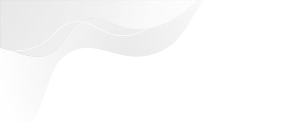 Minimal geometric white light banner background abstract design. 