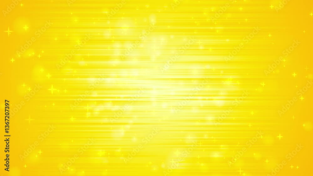 Poster a blurry loopable gold background with floating twinkling stars