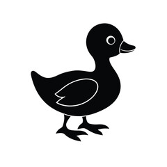 a vector villustration of a cute  duck.eps