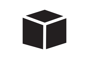 cube simple line user interface vector symbol, Cube Icon eps 10