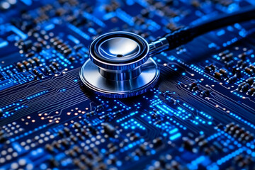 Stethoscope On Circuit Board