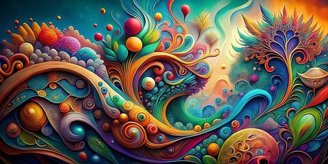 Abstract Doodle Double Exposure: Whimsical Hand-Drawn Art Photography