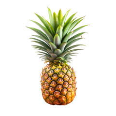 Fototapeta premium Pineapple on table isolated on transparent background 