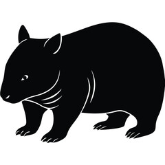 a wombat vector animle