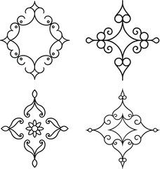 set of decorative elements for design