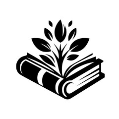 Knowledge Grows: A Black & White Symbol of Education