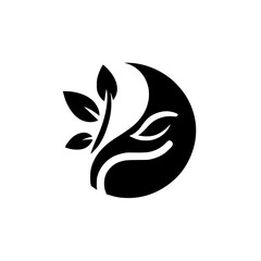 Serene Eye and Leaf: A Minimalist Nature-Inspired Design