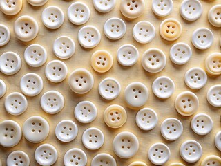 Obraz premium Abstract White Button Rows Food Photography Background