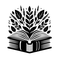 Book Blooms: Knowledge Sprouting into Nature's Embrace