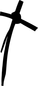 Palm Cross Silhouette